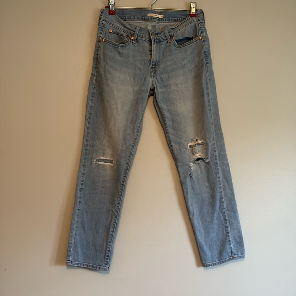 LEVI STRAUSS Boyfriend Jeans, distressed, size 27